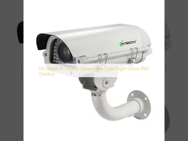 LN-182 4K AI Security Camera with Color Night Vision, IP67 Outdoor