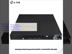 L3 Managed 48-Port 10G SFP + 4-Port 40G QSFP+ Fiber Switch