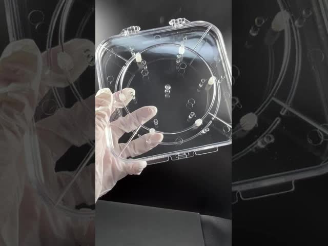Adjustable Wafer Box Transparent PC Wafer Carrier for Semiconductor Protection