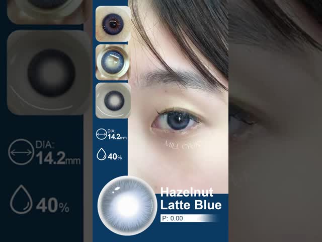 MC38 Yearly Colored Contact Lenses 14.2mm Diameter Millcreek Lenses With HEMA Material