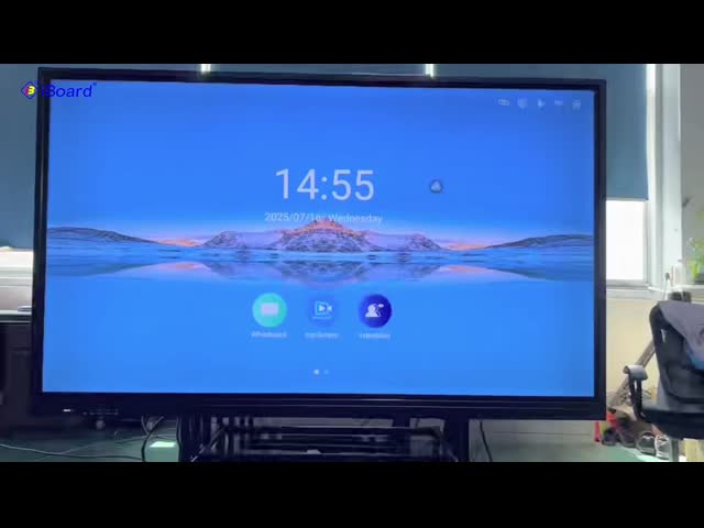 Manufacturer IBoard 75 Inch Interactive Whiteboard Smart Board Interactive Flat Panel Smart Digital Touch Screen Dual System For School Teaching Office