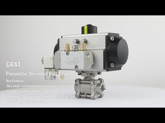 Metal Seal V Notch Pneumatic Ball Valve Stainless Steel High Pressure