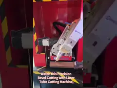 Metal Tube Laser Cutting Machine 6m-12m Length Water Cooling video