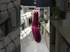 Wholesale Cuticle Aligned I Tip Human Hair Extensions Burg And 99J Color Straight Hair Extensions