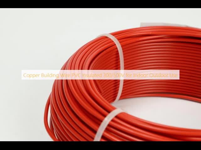 Copper Building Wire PVC Insulated 300/500V for Indoor Outdoor Use