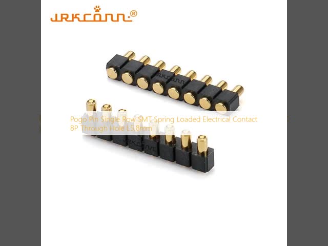 4P Brass Pogo Pin Connector with Nickel Gold Plating for PCB