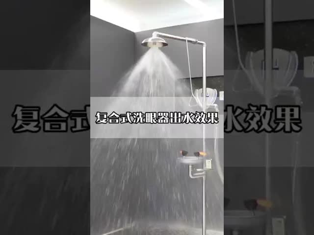 ANSI-Compliant Stainless Steel Combination Shower and Eyewash Station
