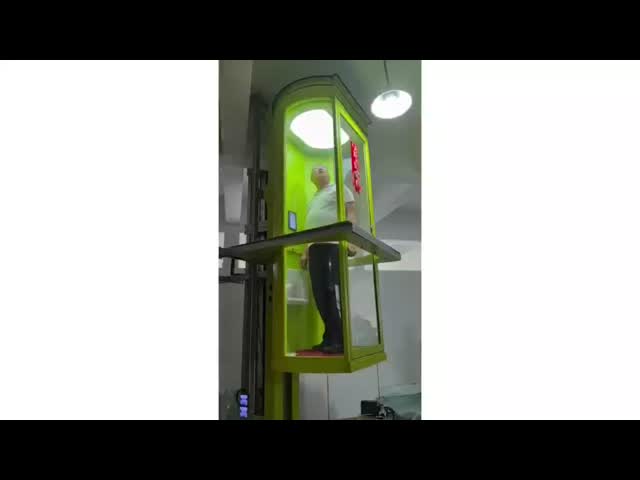 Elegant Glass Capsule Elevator | Compact 2-Person Lift