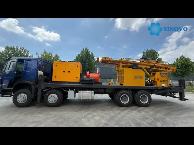 Multi-functional Full Hydraulic Waterwell Drilling Rig / core drilling rig, drilling Depth 650m