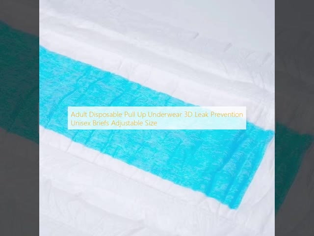 3D Leak Prevention Adult Diaper Adjustable Size ISO Certified