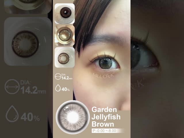 Brown Gray Coffee Natural Color Contact Lenses Millcreek Lenses With UV Protection