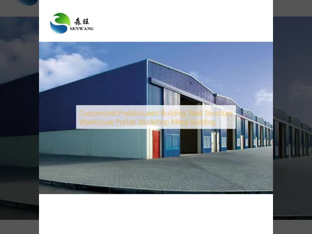 H Steel Prefab Warehouse Galvanized Portal Frame Structure