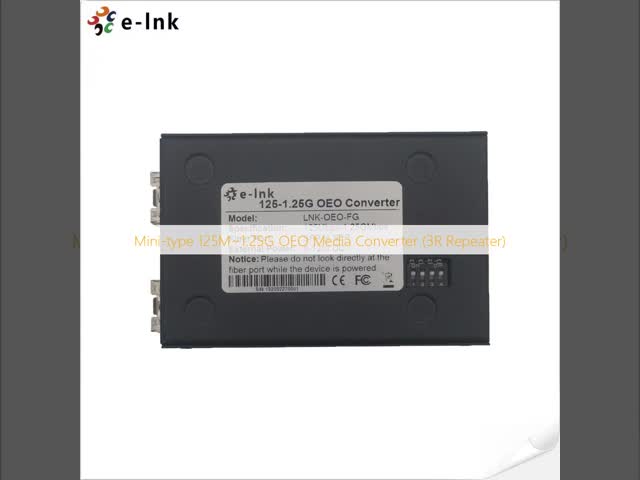Mini-type 125M~1.25G OEO Media Converter (3R Repeater)