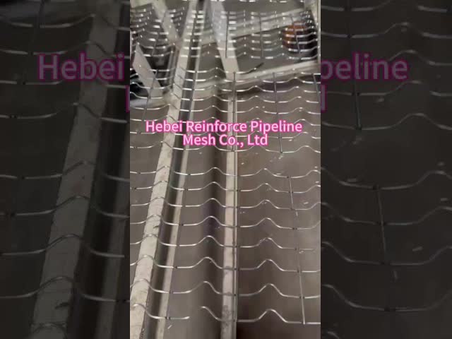 10 Lines Concrete Weight Coating Mesh In Rolls Pipeline Reinforced Mesh High Tensile Strength