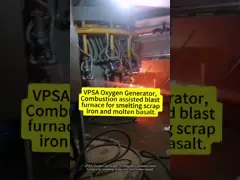 Energy Saving Automatic VPSA Oxygen Generator  Oxygen Plant 600 Nm3/h 93% Purity