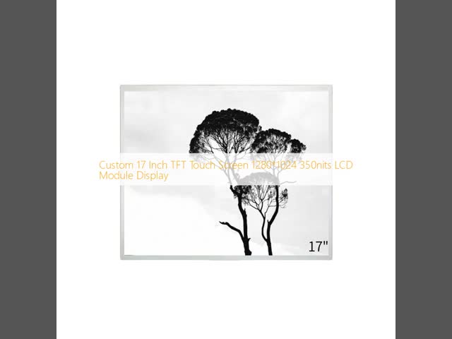 1280x1024 TFT LCD Touchscreen Display 350nits LVDS LCD Panel 17 Inch