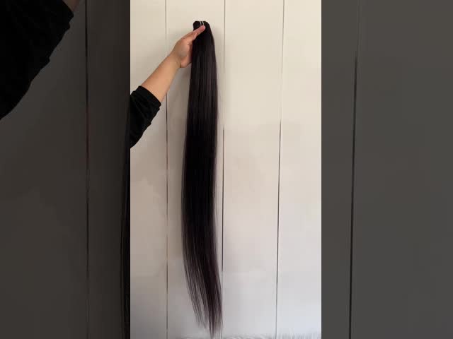 38inch 40inch Natural Black Straight Virgin Human Hair Bundles For Sale