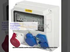 China Weather Protected Portable Distribution Box Orange PE Shell Material supplier