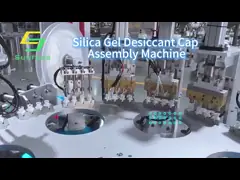 Professionnel de la machine d'assemblage de remplissage de bouchon personnalisé pour bouchon de séchoir au gel de silice video