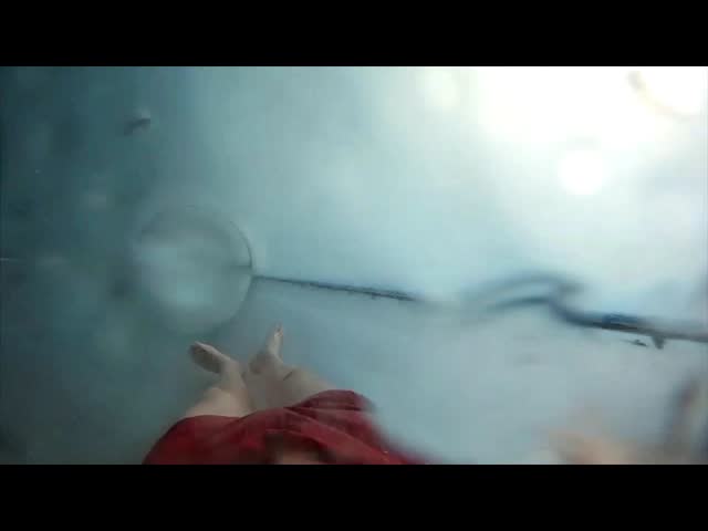 ExcitingSlide Aqua Park Aqua loop Fiberglass Water Slides , Platform Height 16m