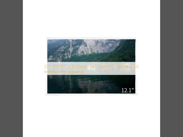 1280x800 Resolution TFT LCD Display 500nits LVDS LCD Screen 12.1Inch