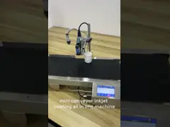 Donghui Dh650 Mini Conveyor Inkjet Printer Production Date Qr Code Barcode Mini Automatic Inkjet Printer