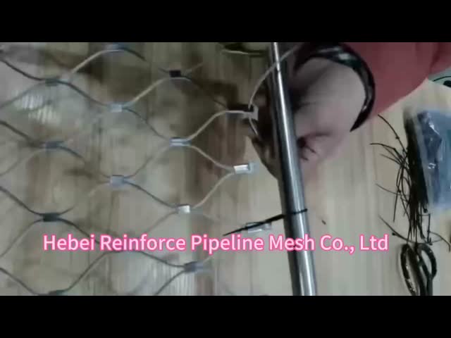 316L Rope Perimeter Safety Netting Mesh For Protection Helideck Safety Fence