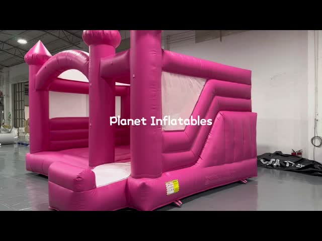 Factory Wholesale Pink Bouncer Jumping Inflatable Bouncy Castle for Events