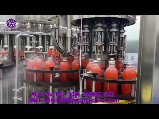 5000BPH Monoblock Automatic Hot Filling Machine Plastic Bottle Fruit Orange Juice Filling And Capping Machine equipment