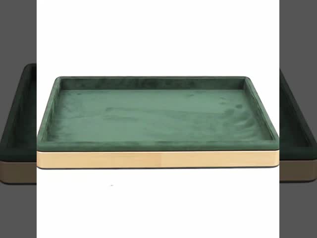 OEM Luxury Velvet Jewelry Trays Custom logo Organizer Jewellery Trays Jewelry Set Display