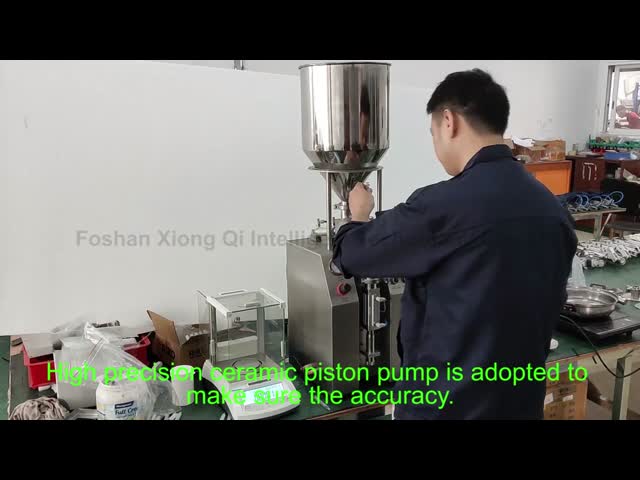 30-40 BPM High Precision Ceramic Pump GMP Certified Tube Filling Machine for Medical Gel Syringe Tube Packaging