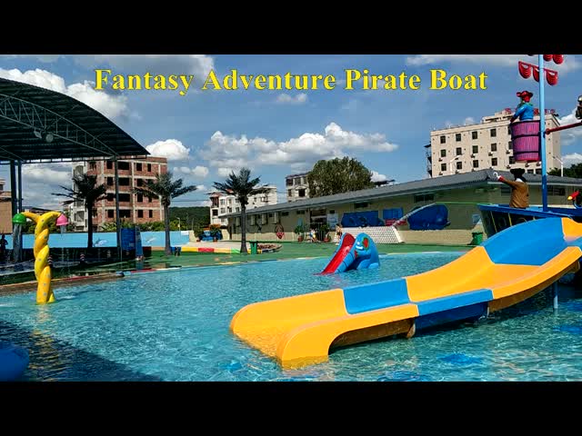 Fiberglass Kids Water Playground Equipment for Aqua Theme Park