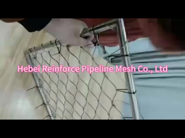 3 MM Chain Link Helideck Landing Nets PVC Coated Helideck Safety Net Diamond Hole