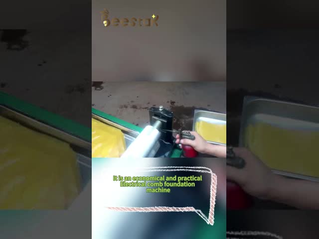 Máquina de Cera Eléctrica para Cimientos de Abejas 220V Aleación de Aluminio Equipamiento Apícola El video