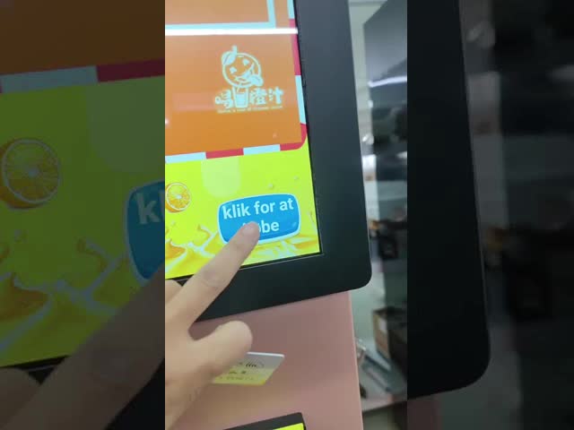 Fresh Citrus Orange Juice Vending Machine Low Energy Consumption with Intelligent Control