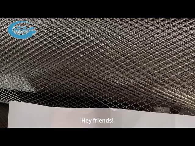 Galvanized Expanded Metal Mesh Diamond Opening 1.188x2.5 Inch