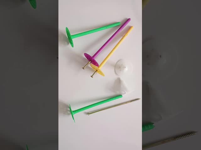 Anti Falling Off Custom Plastic Insulation Anchor 62-220mm Length ISO9001