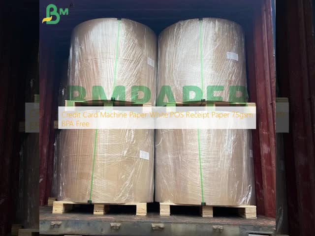 Credit Card Machine Paper White POS Receipt Paper 75gsm BPA Free