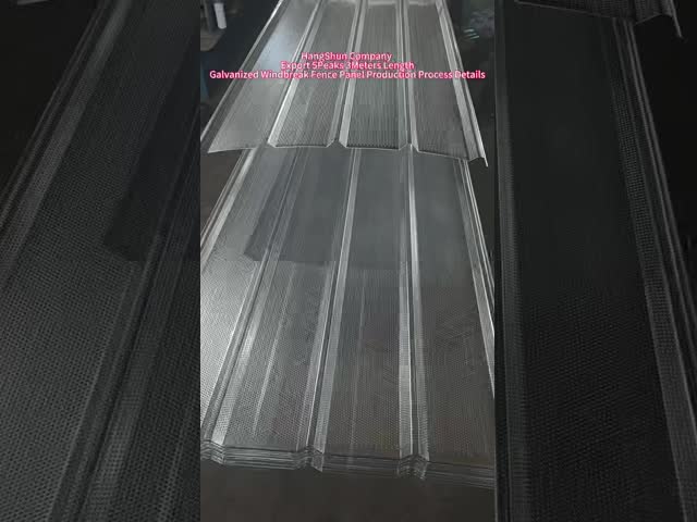 500mm Width Double Peak Windbreak Steel Sheets Perforated For Building Materials