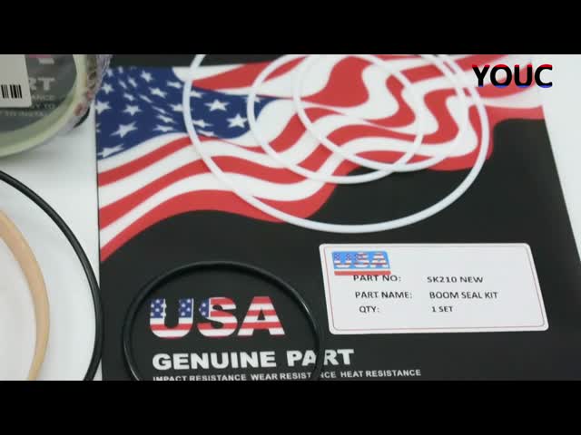 High-Performance SK210 Boom Seal Kit for Kobelco Excavator  Hydraulic Cylinder Repair Seals