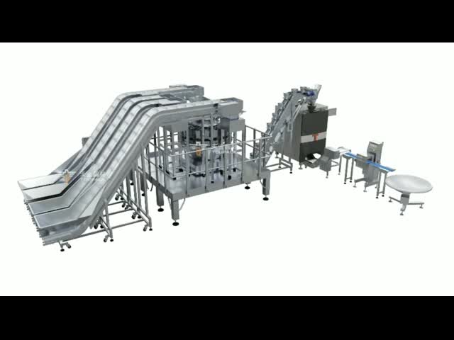 Automatic Package 4 in 1 Dried Fruit Packaging Machine Nuts Cashew Nuts Snack Packing Machine Coated Peanut Packaging Machine