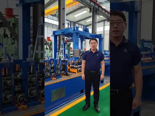 Tuberie soudée à haute fréquence de tuyaux en acier ERW vidéo