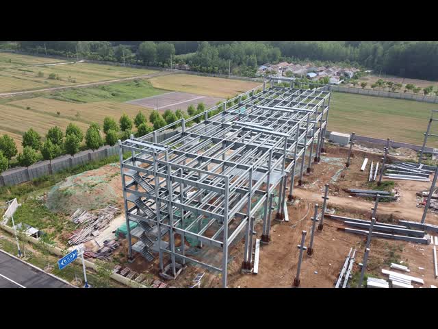 Prefabricated Steel Structure Warehouse with Large Span Multi Roof