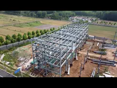 Prefabricated Steel Structure Warehouse with Large Span Multi Roof