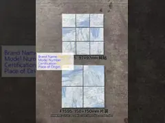 Decoratieve Vierkante 150x150mm R10 Blauwe Porseleinen Tegels Voor Balkon