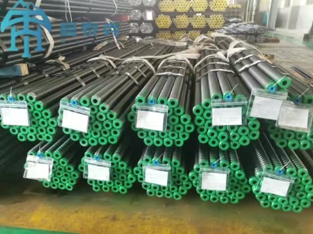 R32 Q235 Steel Hollow Grouting Self Drilling Anchor Bolt For Slope Stabilization