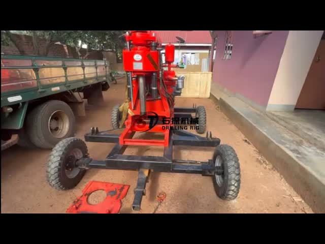 puits d'eau du moteur diesel 380v forant Rig Multi Purpose 200 mètres vidéo