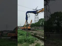 Hydraulic Earth Drilling Auger 30000N For 20 - 27 Tons Excavator