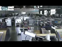 China Eight Roller Meat Slicing Machine For High Speed Frozen And Fresh Meat Processing supplier