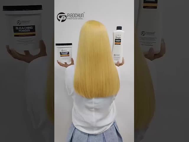 Professional Hair Lightening Powder & Cream Salon Use Hydrogen Peroxide for Permanent & Long-Lasting Coloring No Irritation